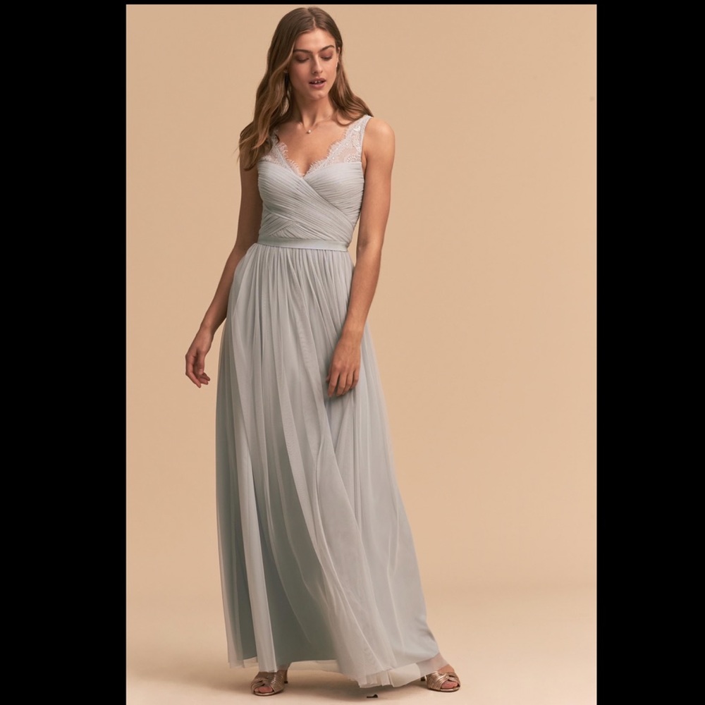 BHLDN Fleur Dress Fog Size 4